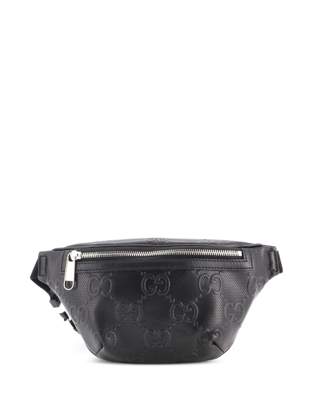 Gucci Pre-Owned GG Embossed Perforated Leather Small belt bag - Nero