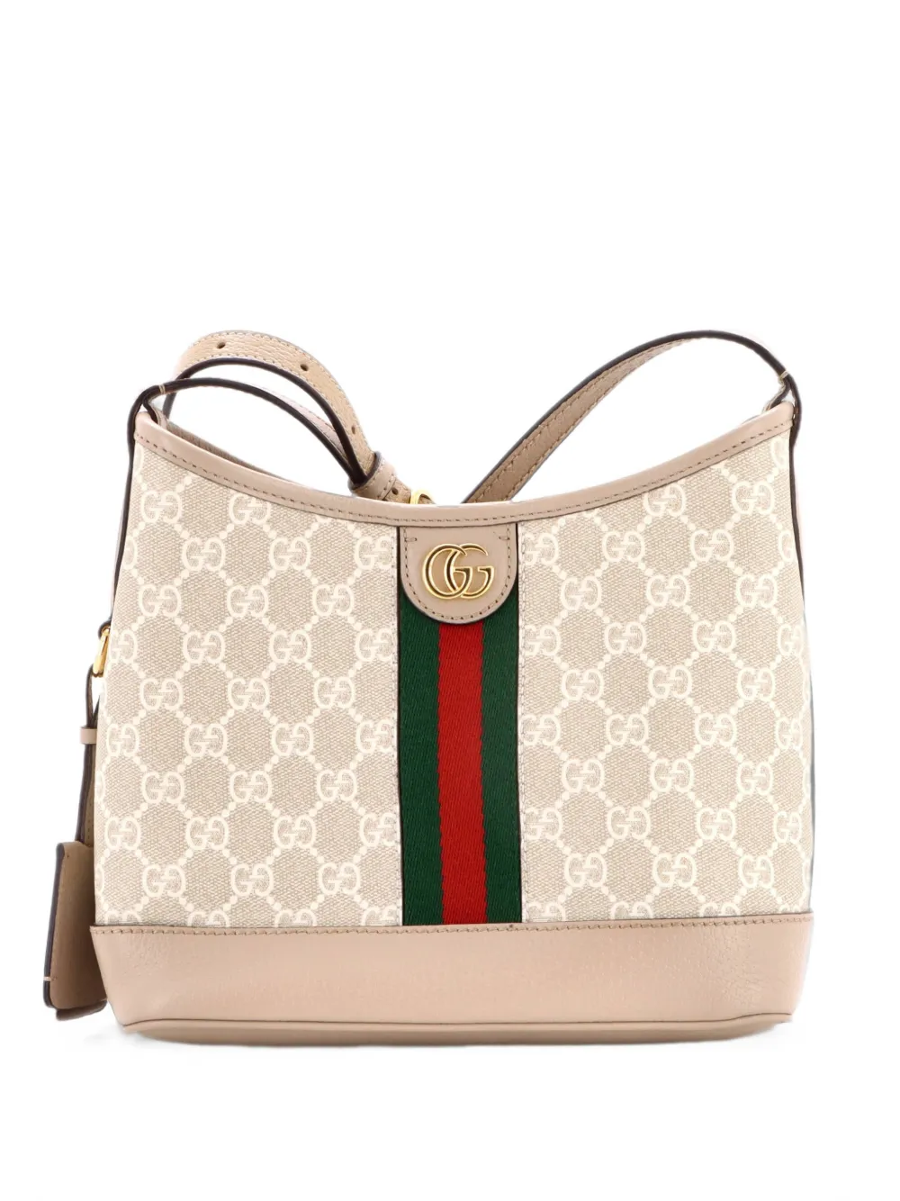 Gucci Pre-Owned Borsa a secchiello Ophidia piccola in tela cerata GG e pelle - Toni neutri