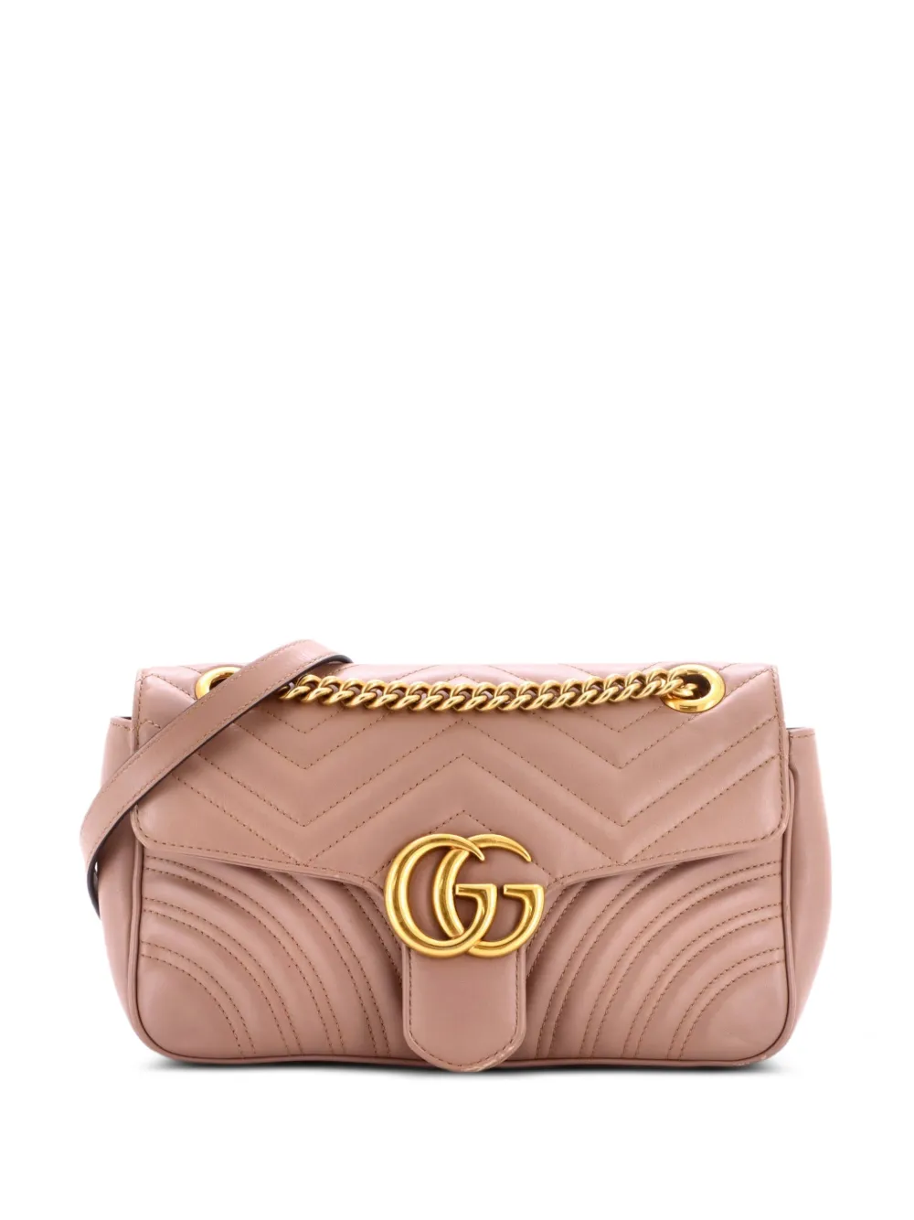 Gucci Pre-Owned GG Marmont Flap Bag Matelasse Leather Small crossbody bag - Toni neutri