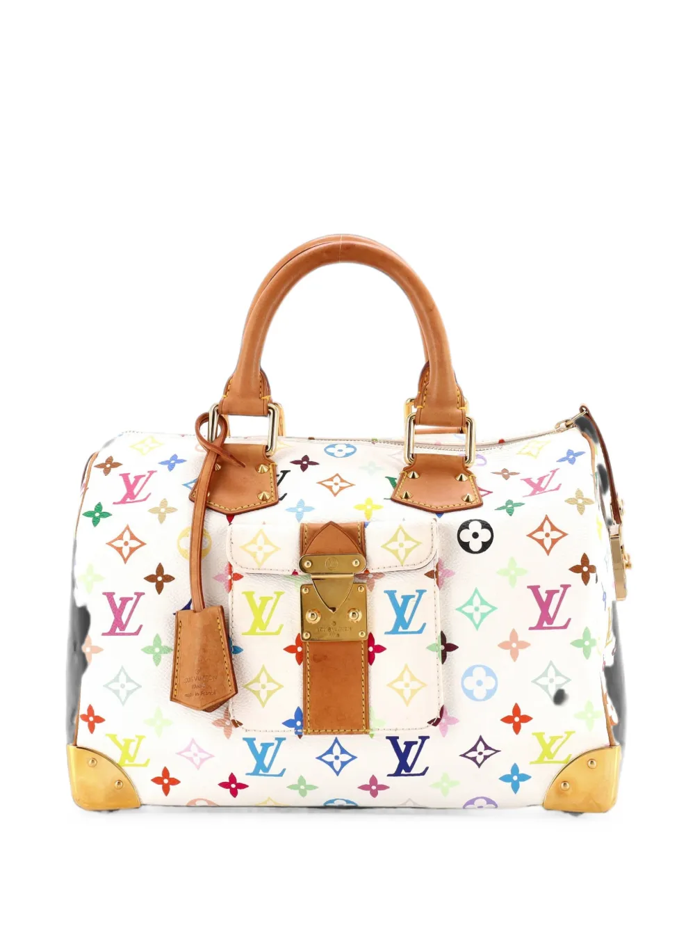 Louis Vuitton Pre-Owned Speedy Handbag Monogram Multicolor 30 satchel - Bianco