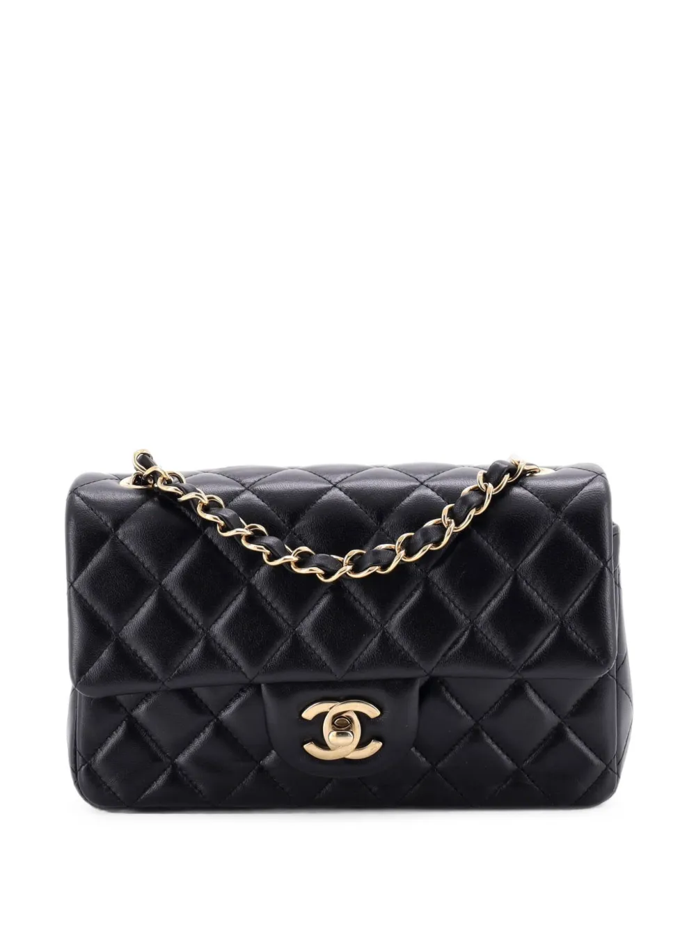 CHANEL Pre-Owned Classic Single Flap Bag Quilted Lambskin Mini crossbody bag - Schwarz