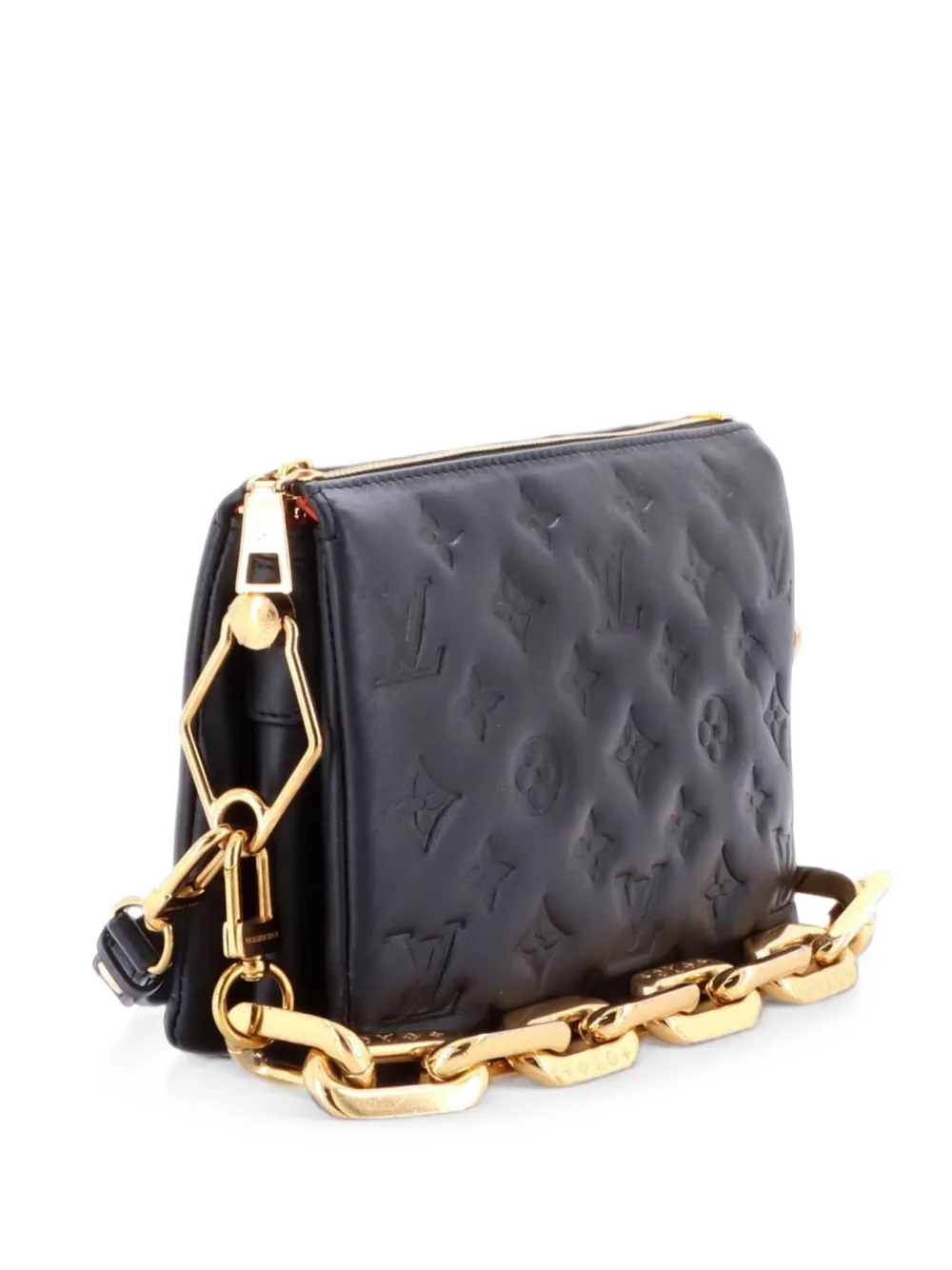 Louis Vuitton Pre-Owned Coussin Bag Monogram Embossed Lambskin BB crossbody bag - Nero