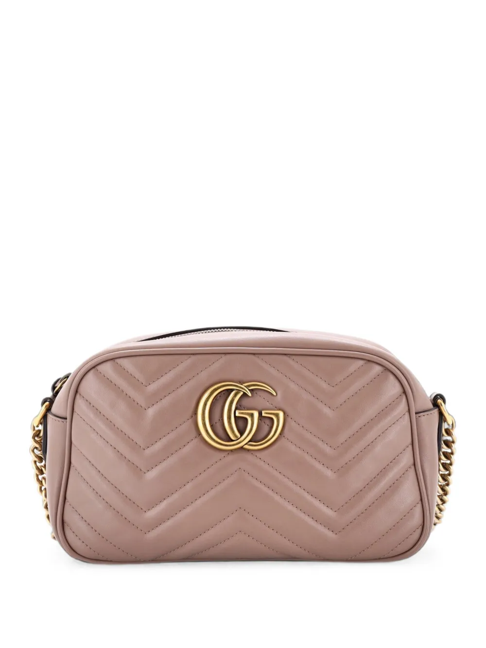 Gucci Pre-Owned GG Marmont Shoulder Bag Matelasse Leather Small crossbody bag - Nude