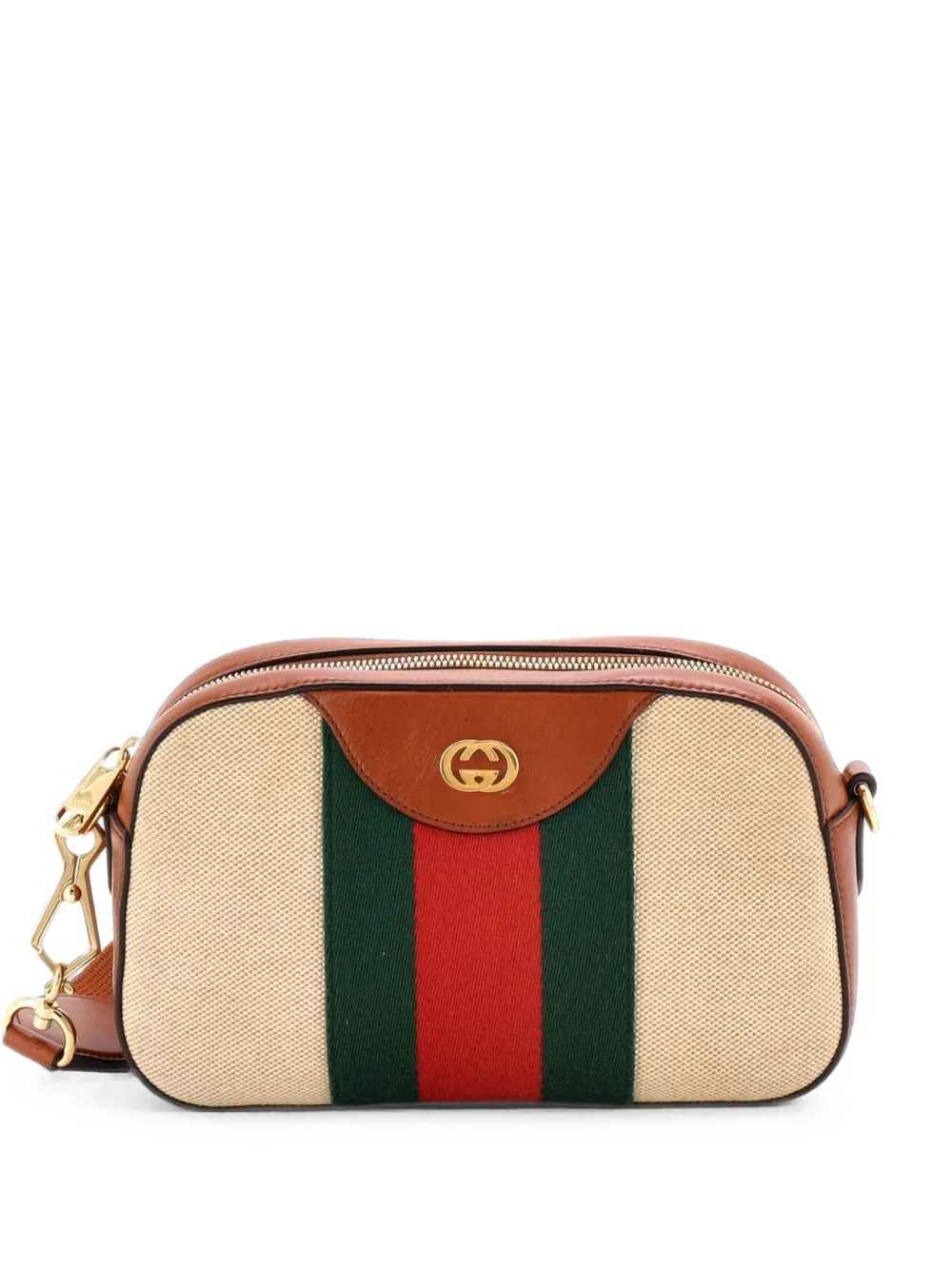 Gucci Pre-Owned Camera Bag Vintage Web Canvas crossbody bag - Nude
