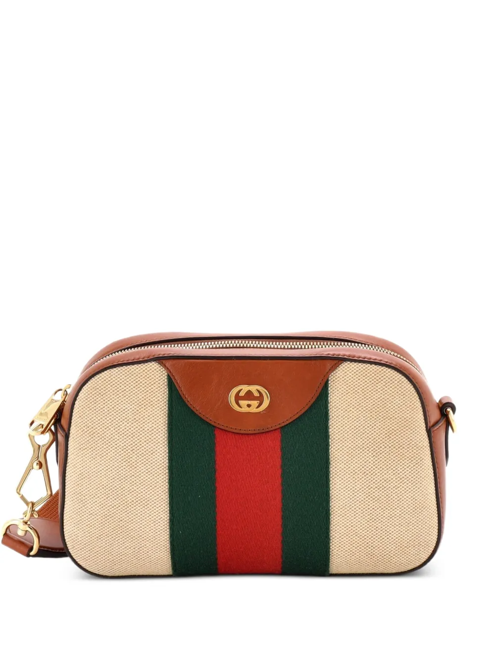 Gucci Pre-Owned Camera Bag Vintage Web Canvas crossbody bag - Toni neutri