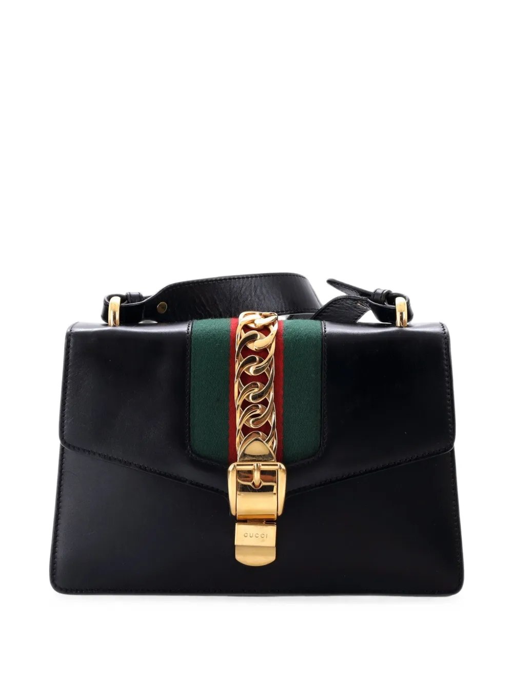 Gucci Pre-Owned Borsa a spalla Sylvie piccola in pelle - Nero