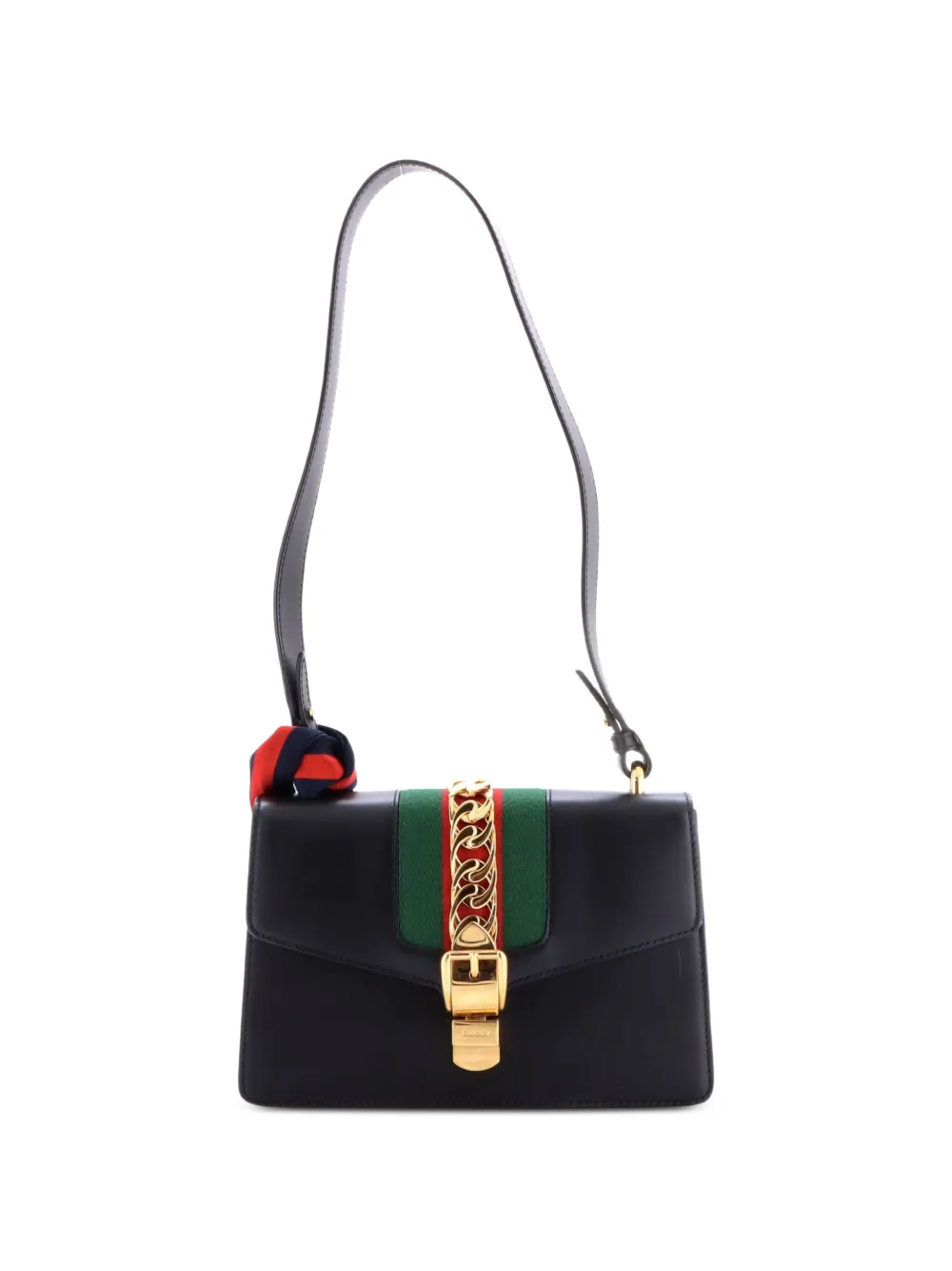 Gucci Pre-Owned Borsa a spalla Sylvie piccola in pelle - Rosso