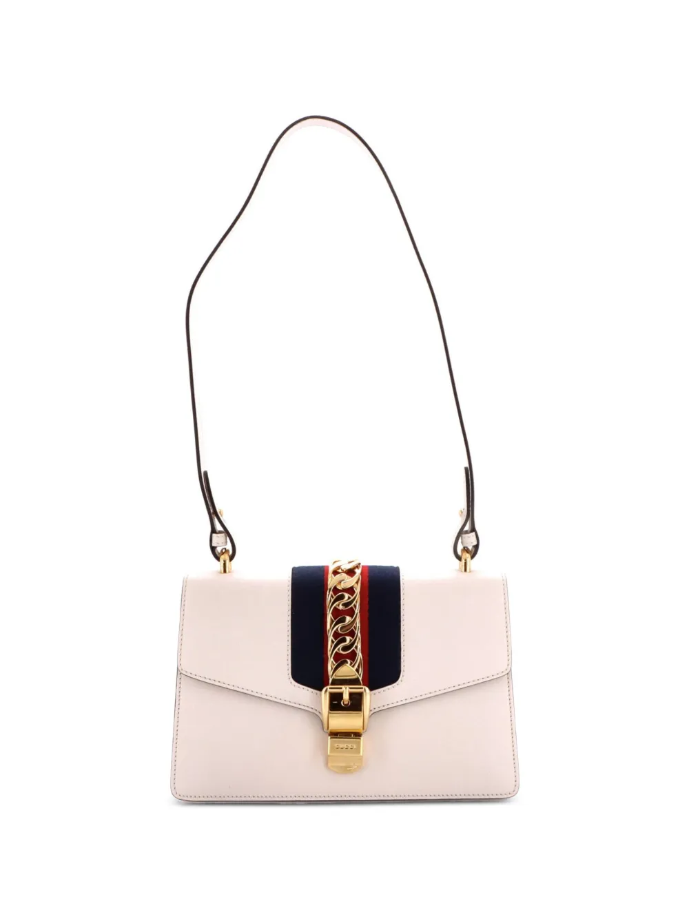 Gucci Pre-Owned Borsa a spalla Sylvie piccola in pelle - Bianco