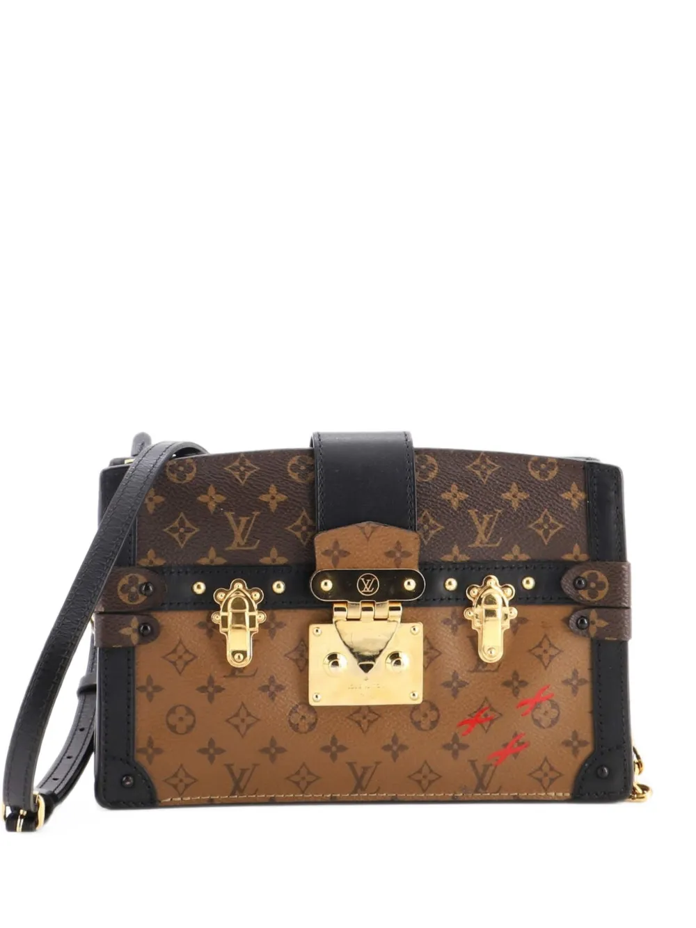 Louis Vuitton Pre-Owned Trunk Reverse Monogram Canvas clutch bag - Braun