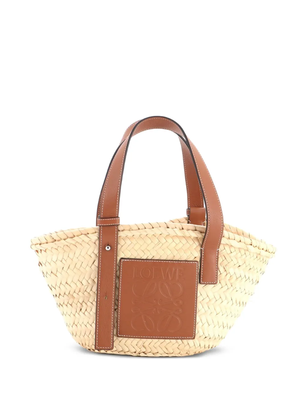 Loewe Pre-Owned Borsa tote Basket piccola in rafia - Toni neutri