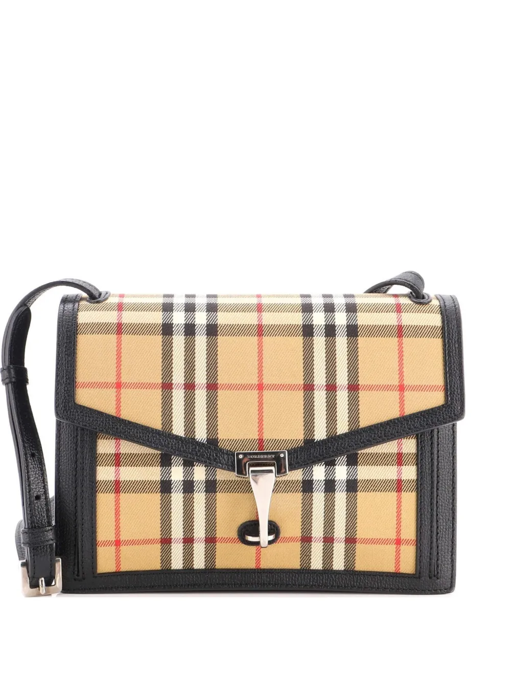 Burberry Pre-Owned Macken Vintage Check Canvas Small crossbody bag - Nero