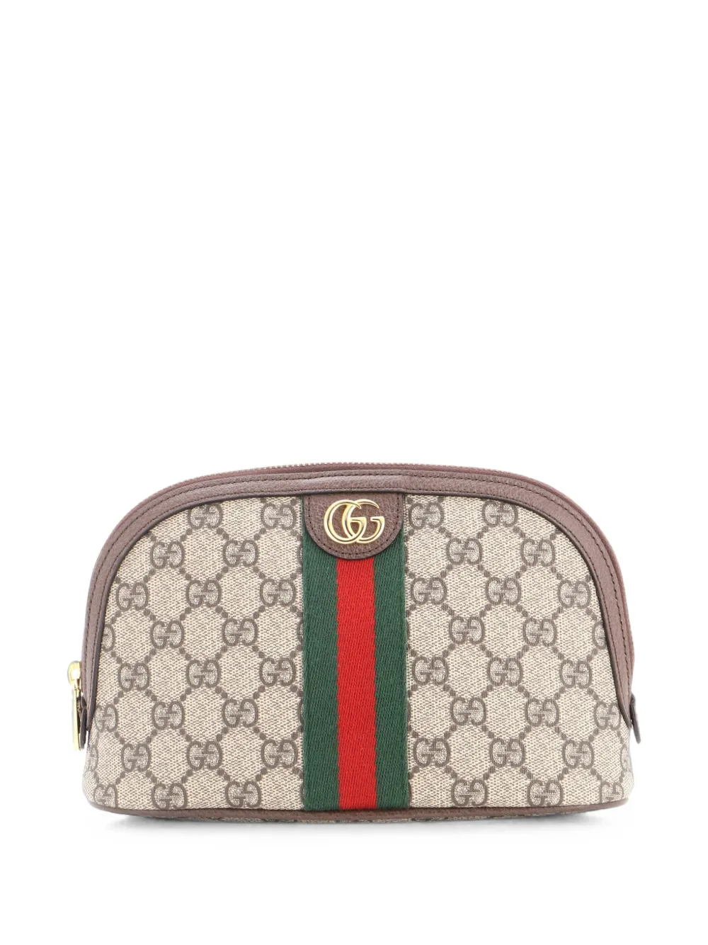 Gucci Pre-Owned Ophidia Cosmetic Case GG Coated Canvas Large pouch - Braun