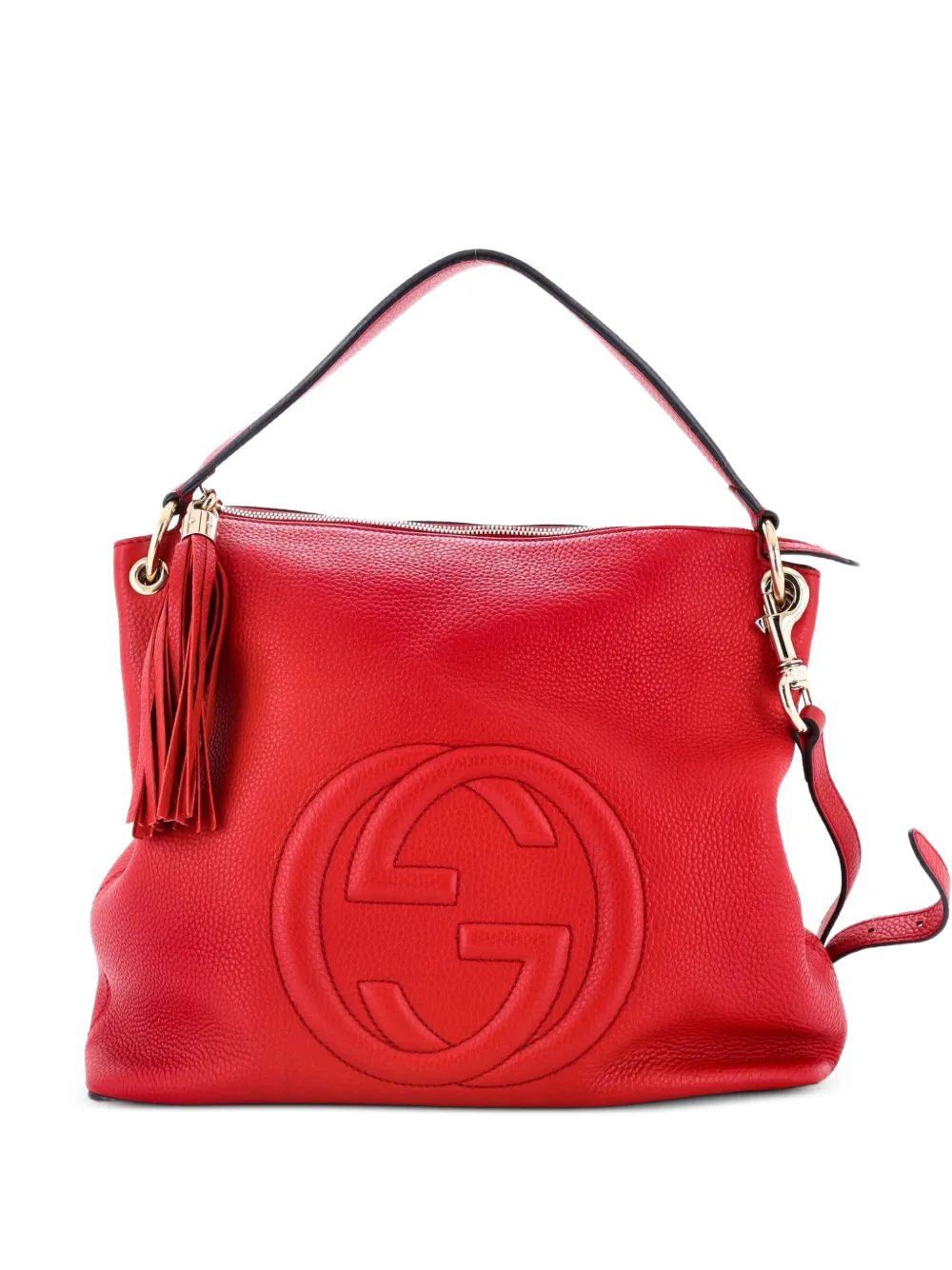 Gucci Pre-Owned Borsa passepartout Soho grande in pelle - Rosso