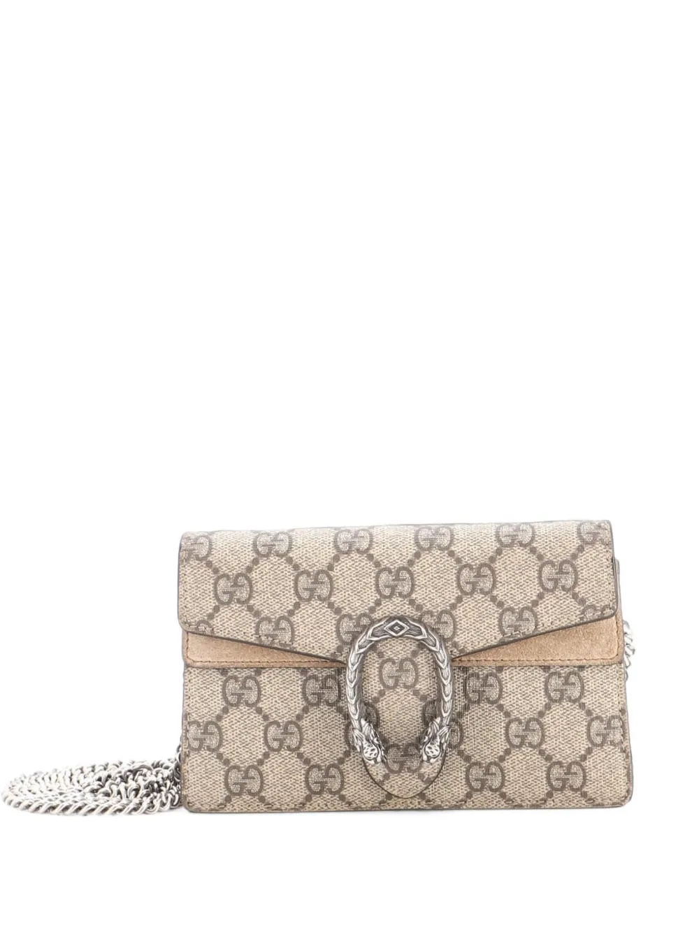 Gucci Pre-Owned Dionysus Bag GG Coated Canvas Super Mini crossbody bag - Marrone