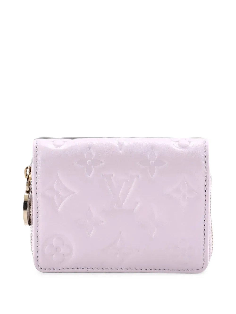 Louis Vuitton Pre-Owned Portafoglio Coussin Lou piccolo in pelle di agnello con monogramma - Viola