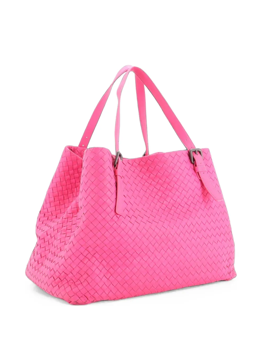 Bottega Veneta Pre-Owned A-Shape Intrecciato Nappa Large tote bag - Rosa