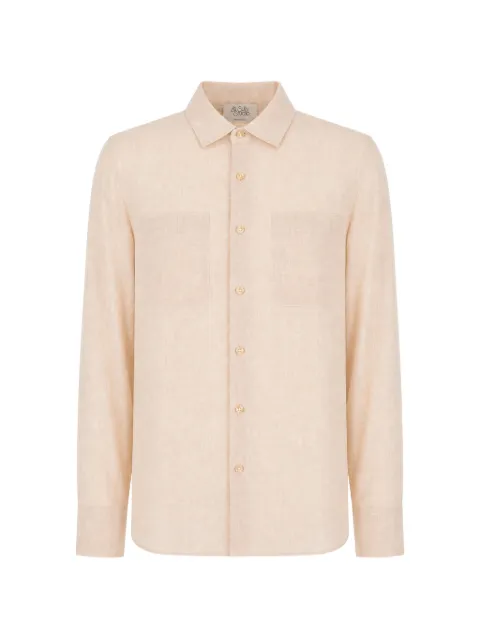 LE SULLY STUDIO camisa manga larga con bolsillo de parche