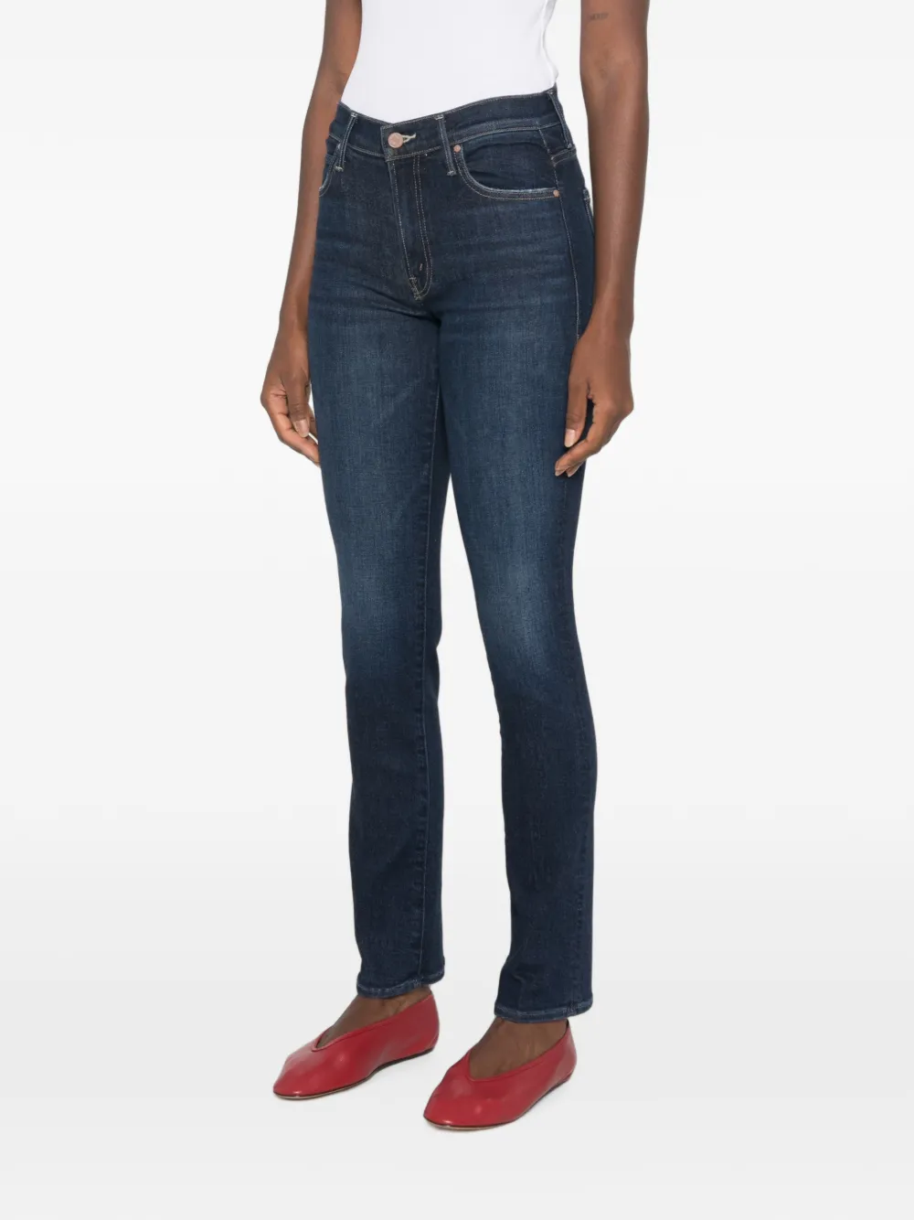 MOTHER The Rascal Skimp straight jeans Blauw