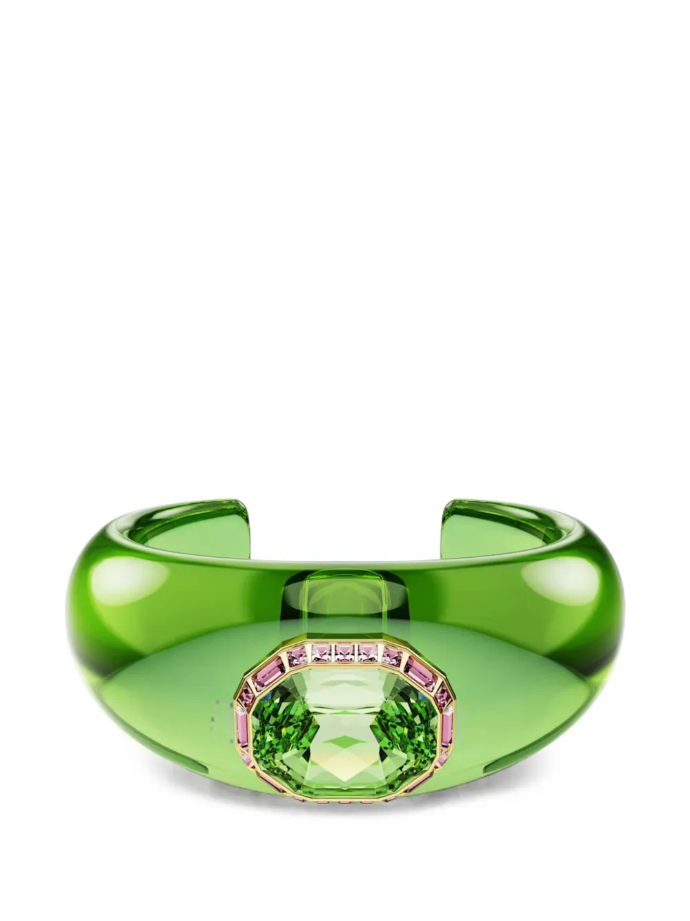 Swarovski Dulcis crystal-embellished cuff bracelet - Verde