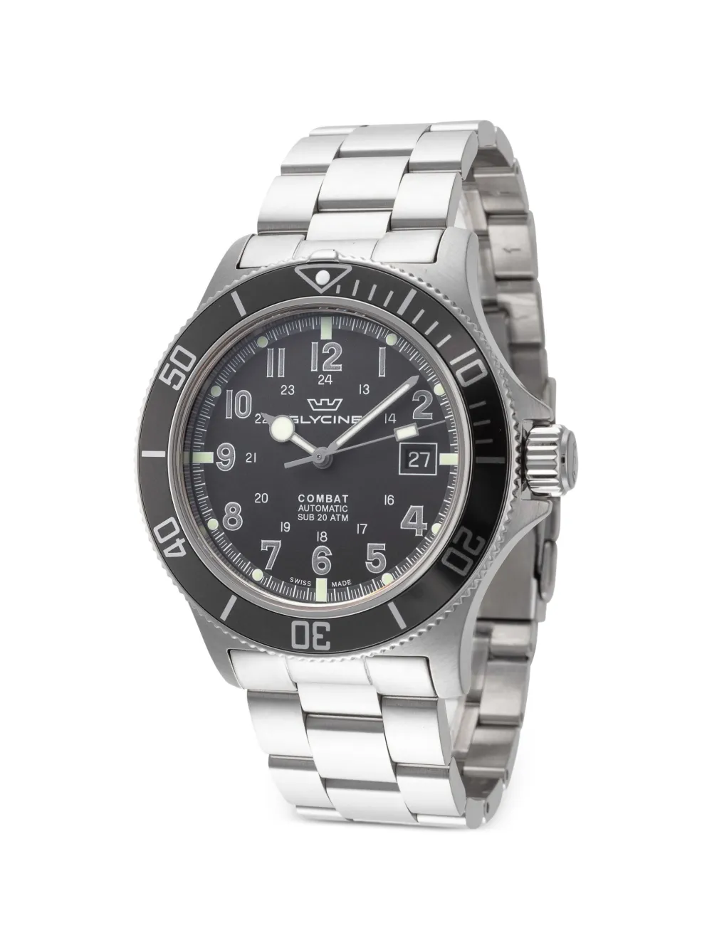 Glycine Combat Sub 42mm watch - Nero