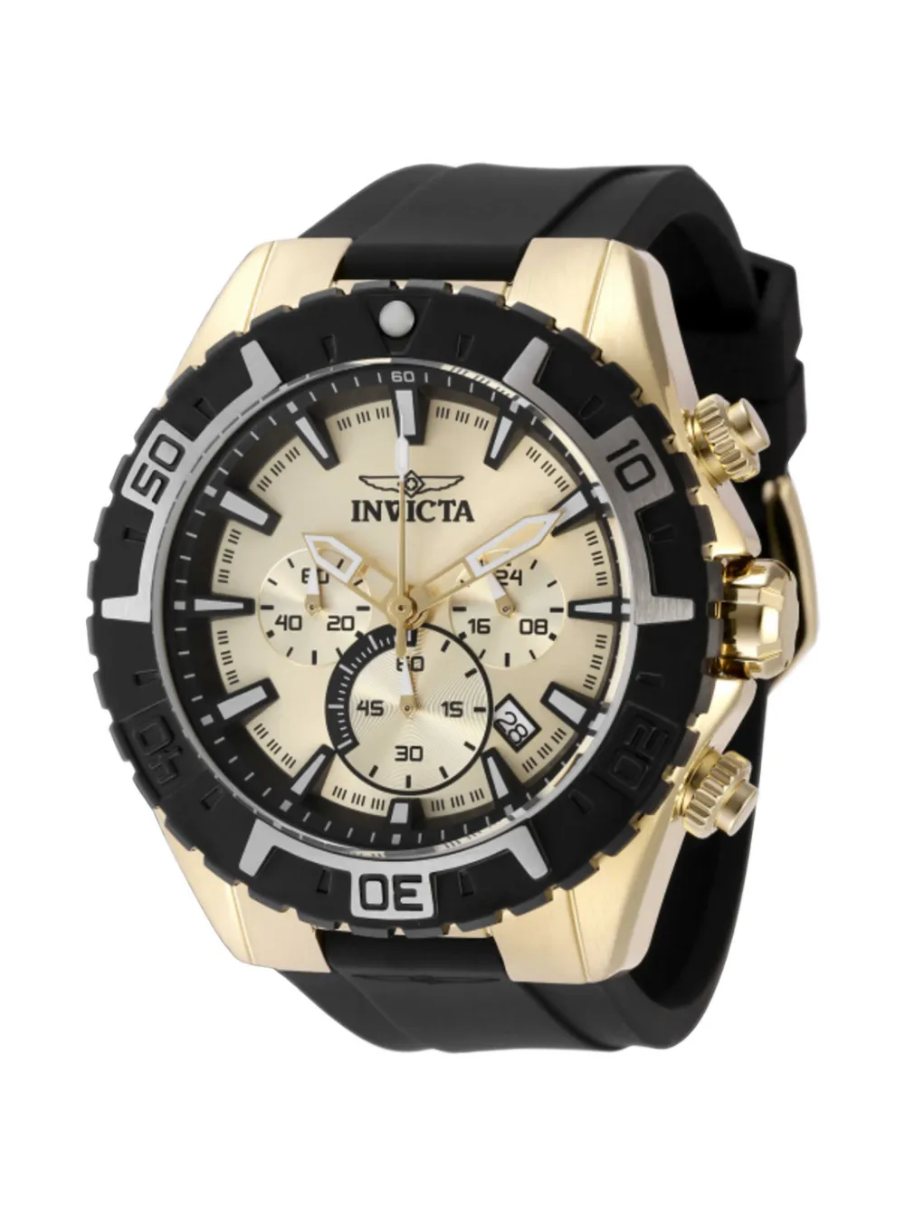Invicta logo-detail 49mm watch - Oro