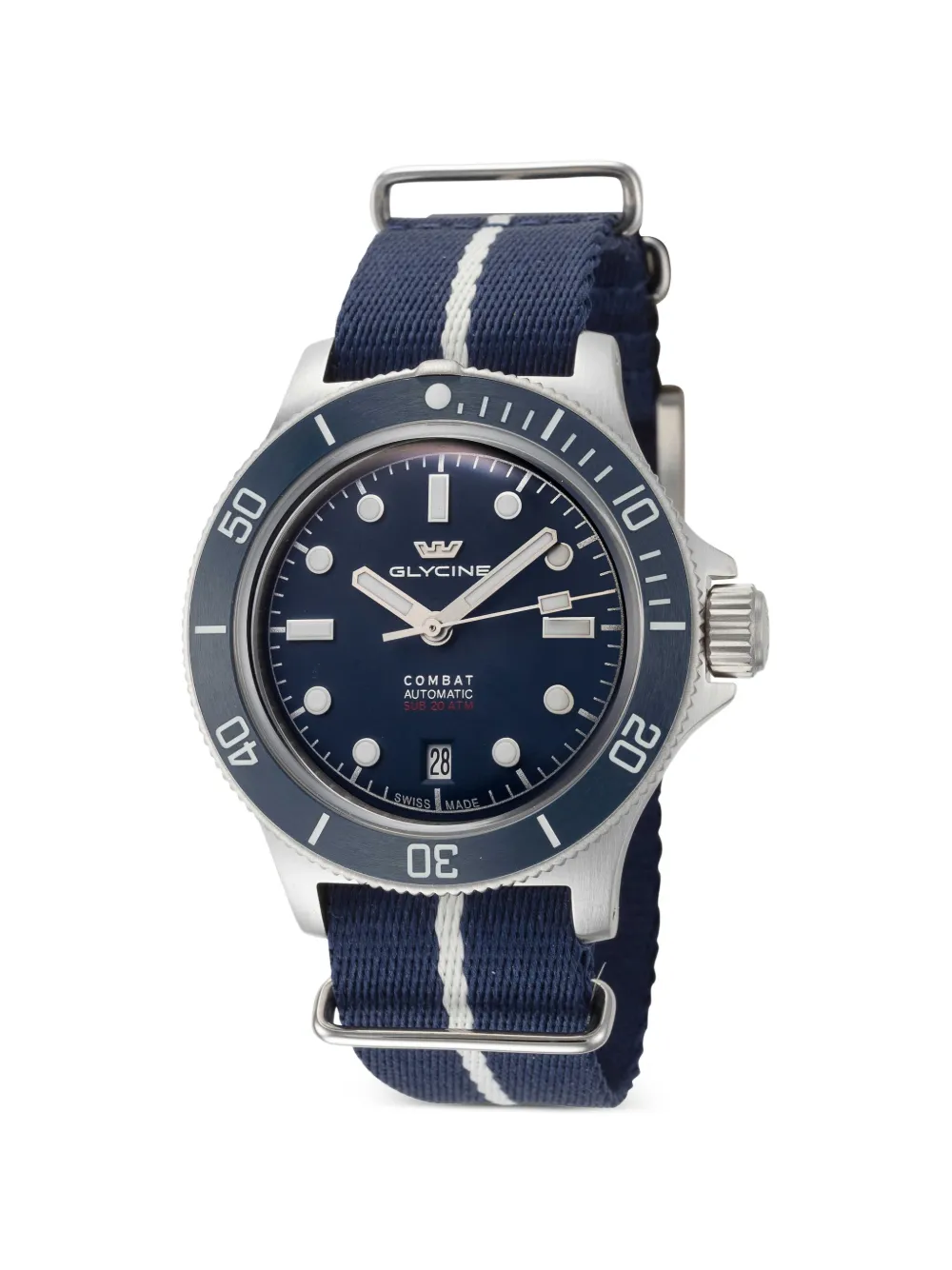 Glycine Combat Sub Box Ceramic 41mm watch - Blu
