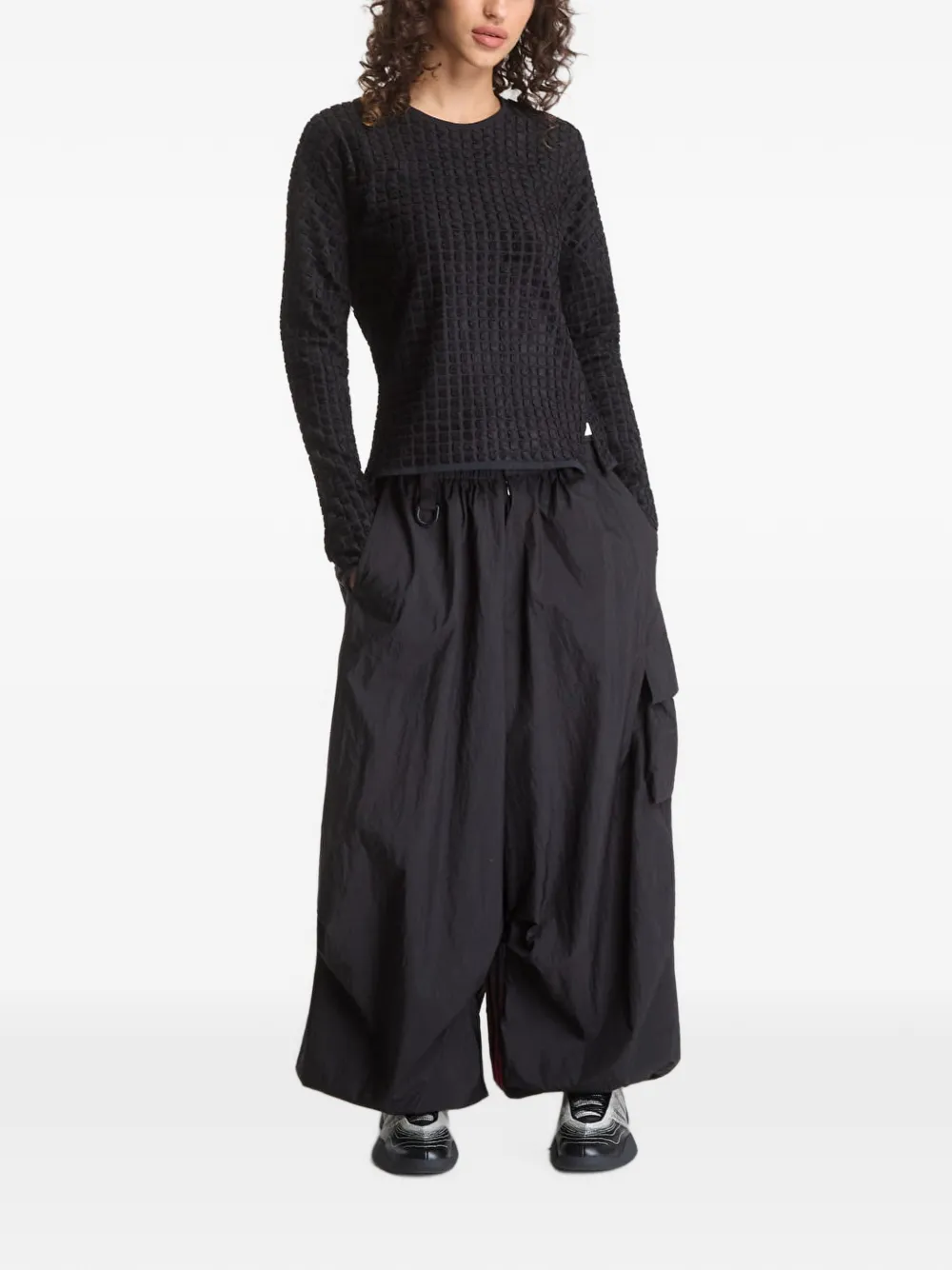 Y-3 Omkeerbaar T-shirt met lange mouwen Zwart