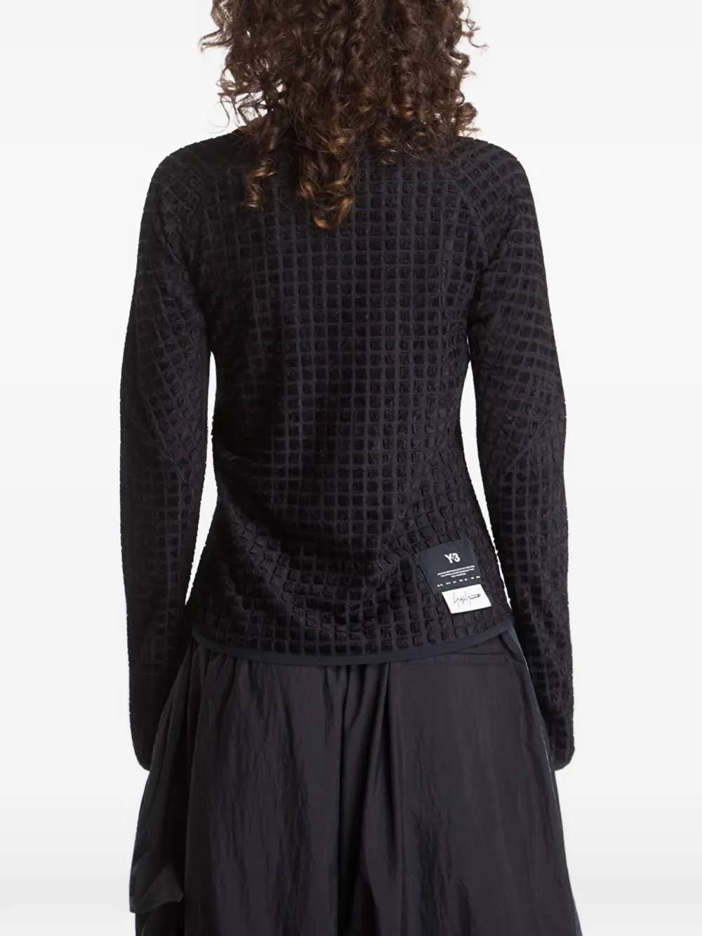 Y-3 Omkeerbaar T-shirt met lange mouwen Zwart