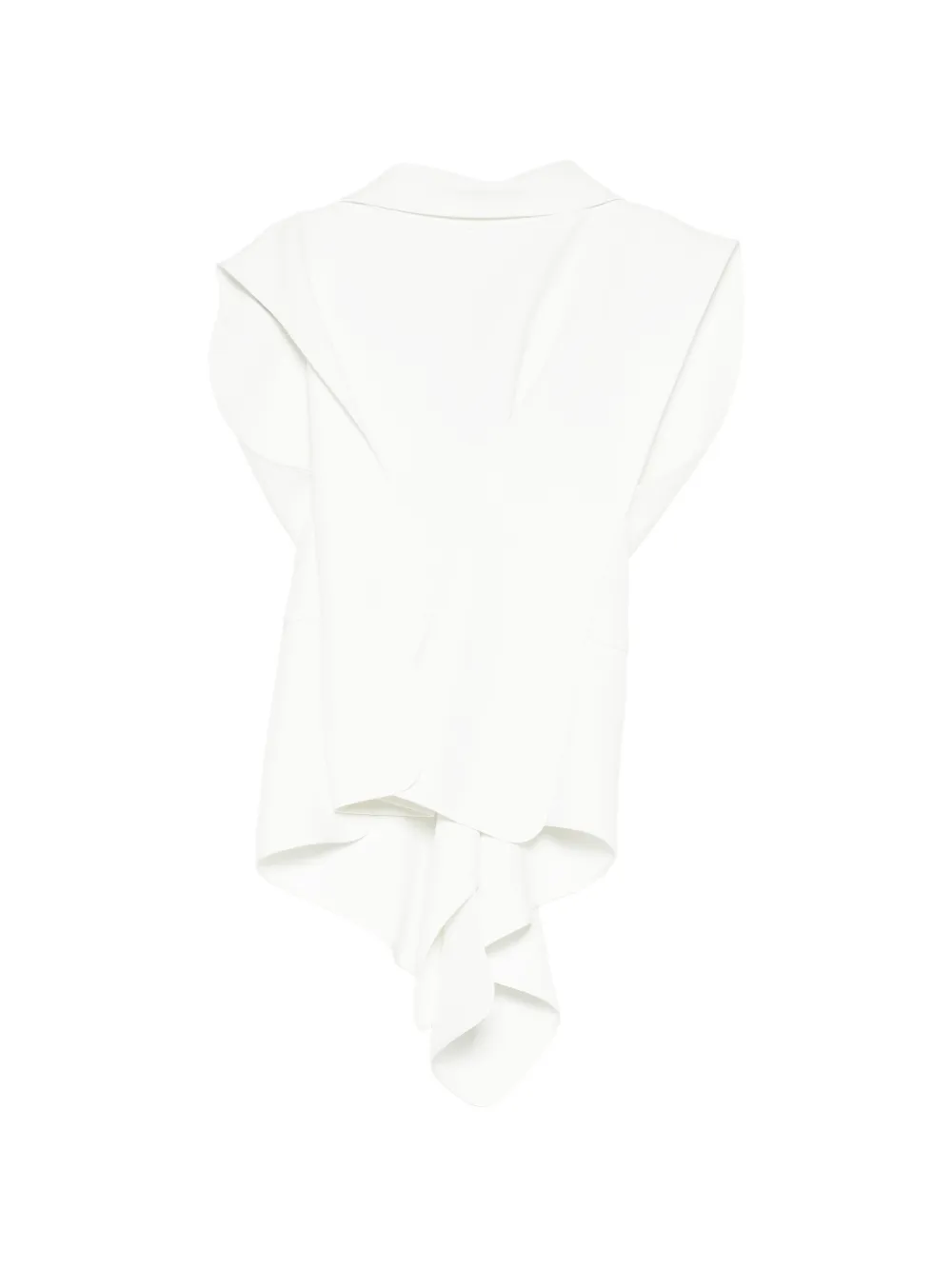 Maticevski panelled zip-up blouse - White