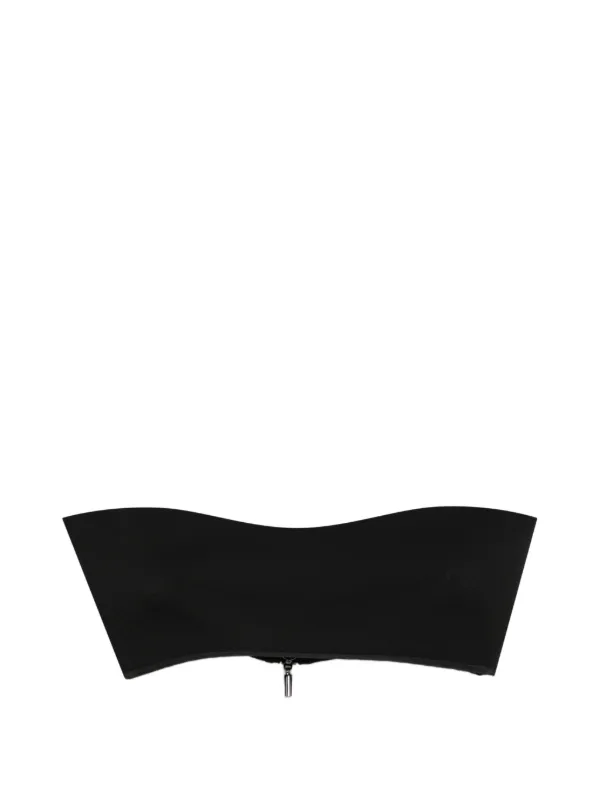 Maticevski Bonded Bandeau Blouse in Black