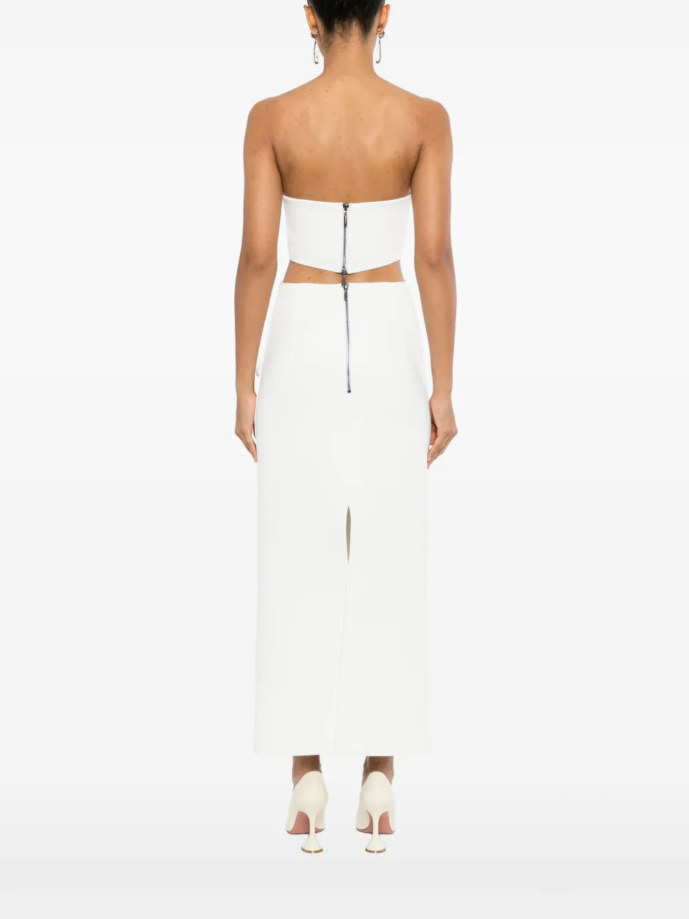 Maticevski Bandeau blouse met band Wit