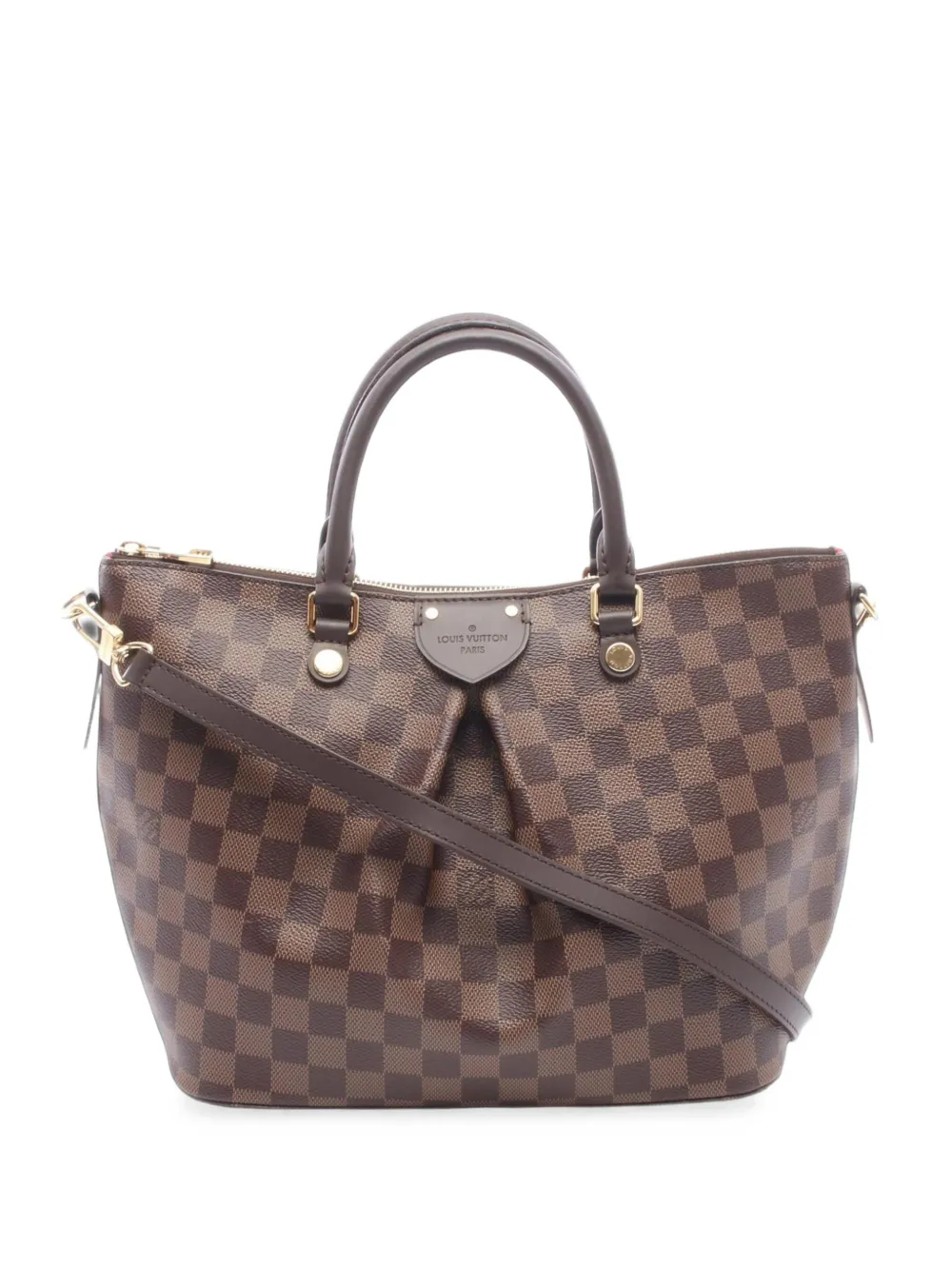 Louis Vuitton Pre-Owned 2019 Damier Ebene Siena MM Satchel-Tasche - Braun