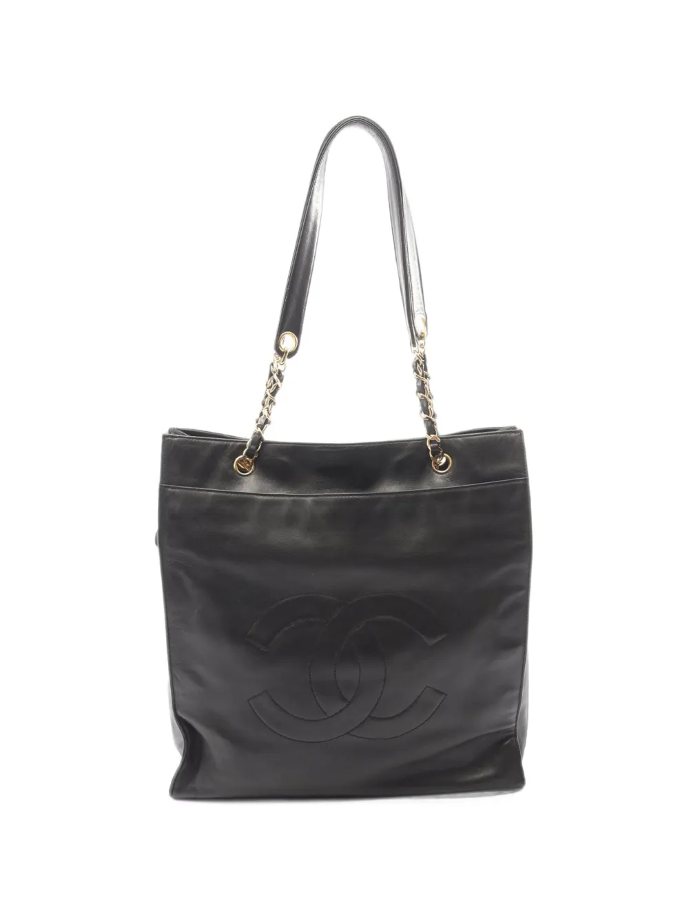 CHANEL Pre-Owned 1994-1996 CC Lambskin tote bag - Schwarz