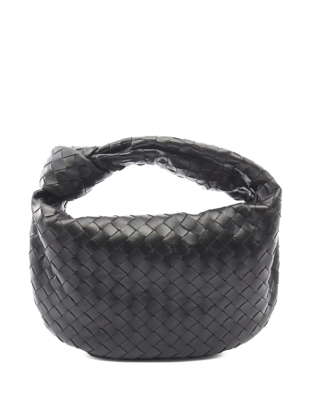 Bottega Veneta Pre-Owned Borsa passepartout Jodie Teen in nappa con design Intrecciato 2012-2026 - Nero