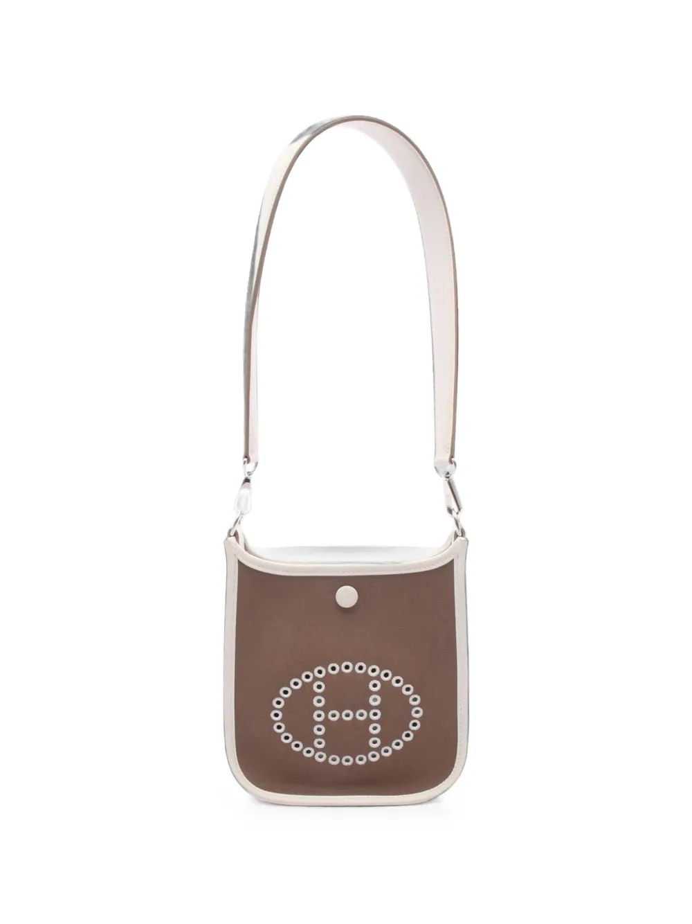 Hermès Pre-Owned 2025 Toile Officier and Swift Neo Evelyne 29 shoulder bag - Braun