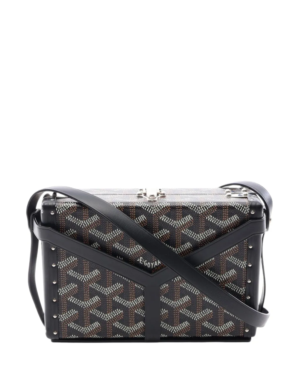 Goyard Pre-Owned Borsa a tracolla Goyardine Minaudiere Trunk Bag 2010-2026 - Nero