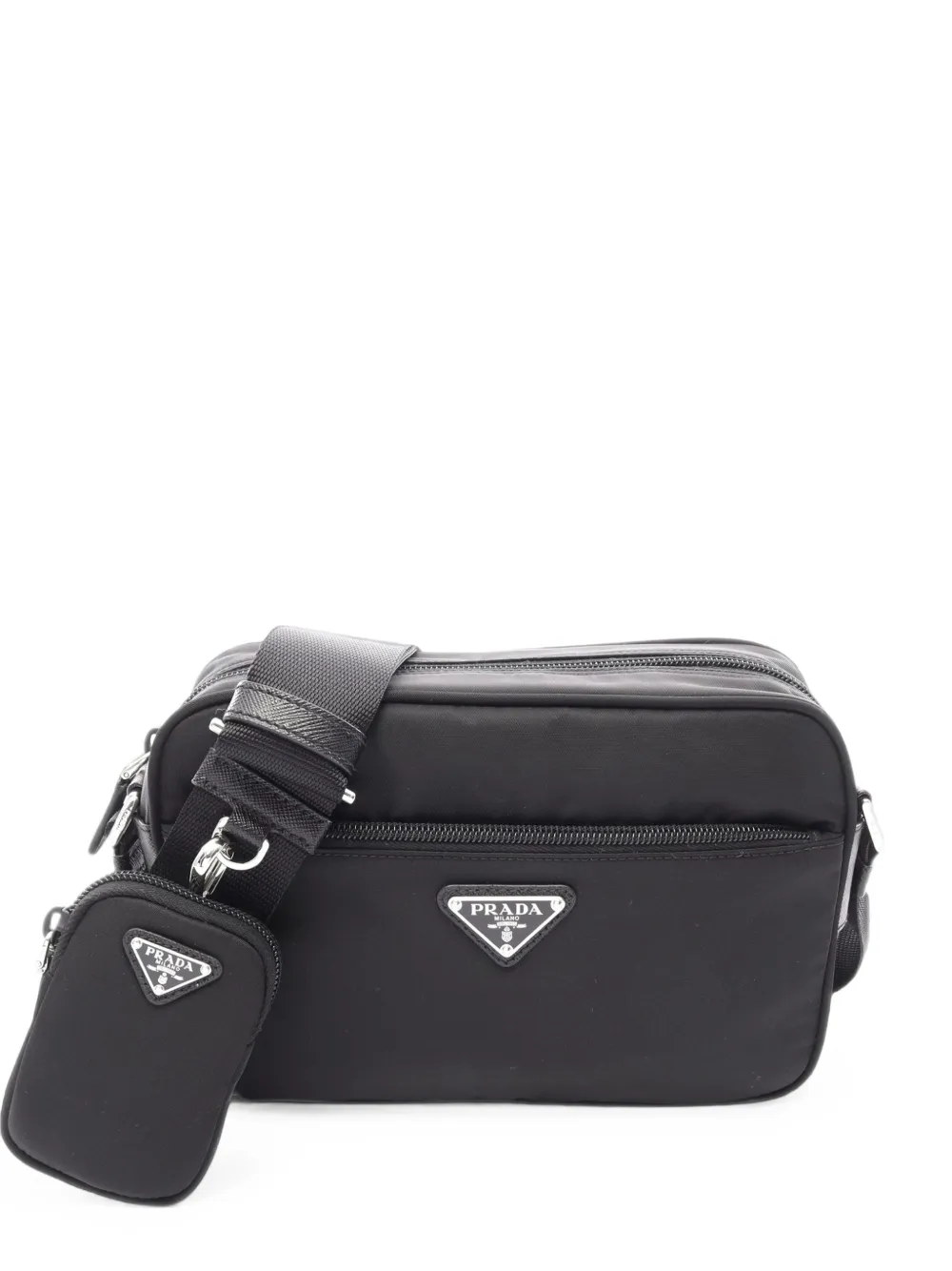 Prada Pre-Owned Borsa a tracolla in tessuto 2013-2025 - Nero