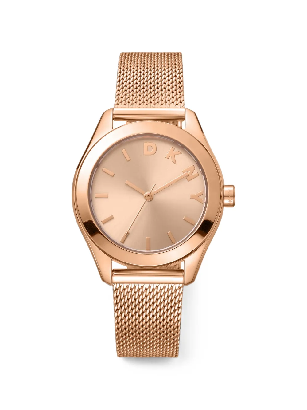 Dkny Everyday Mesh-strap 34mm Watch In Pink
