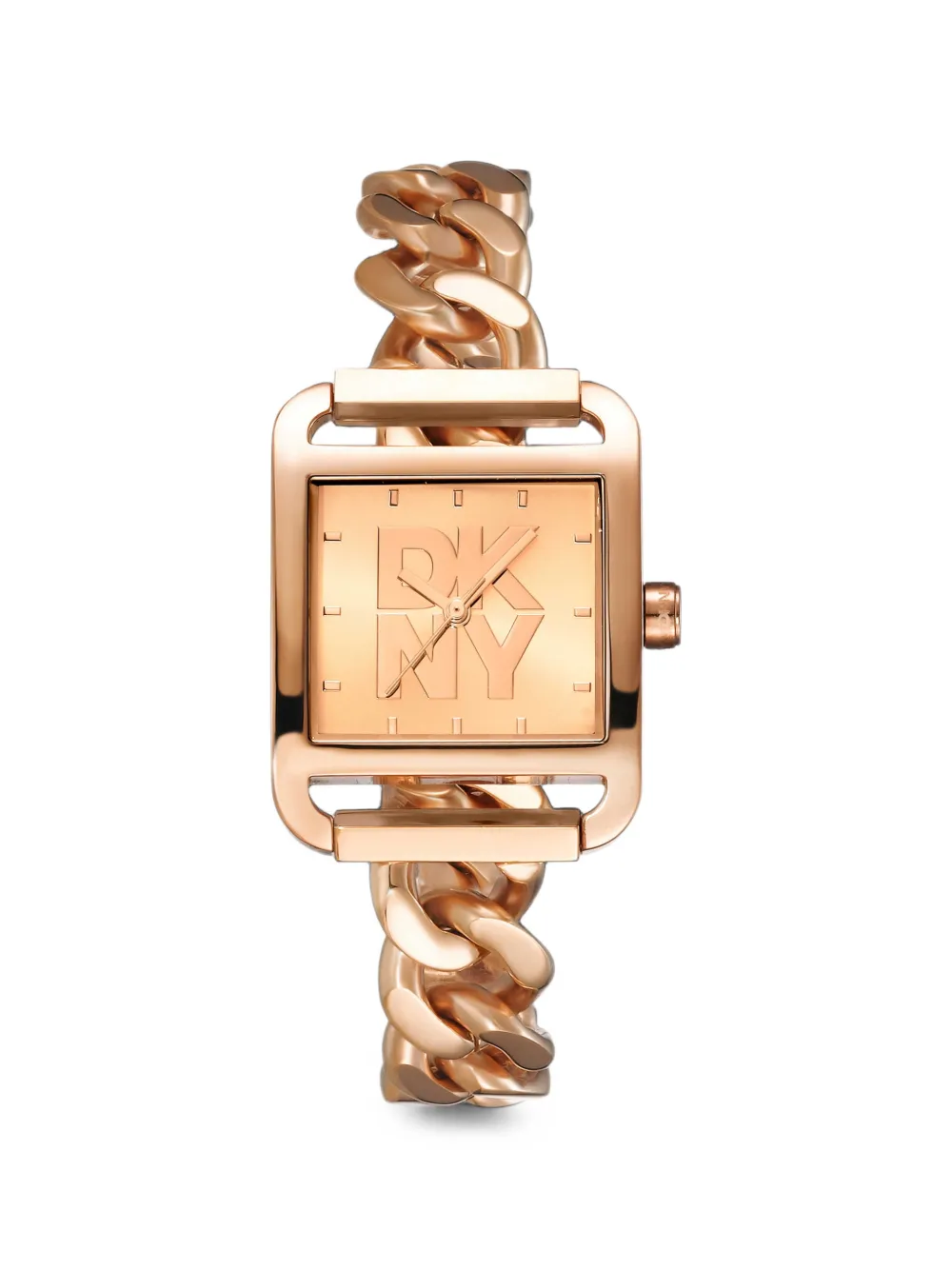 Dkny Logo-detail 27mm Watch In 핑크