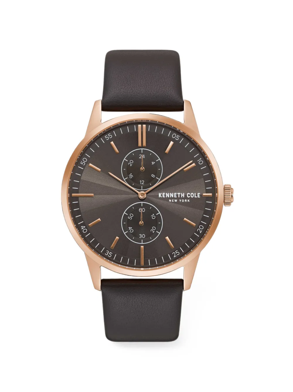 KENNETH COLE Classic 44mm watch - Marrone