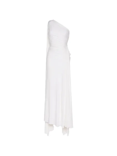 Herve L. Leroux robe longue à encolure asymétrique