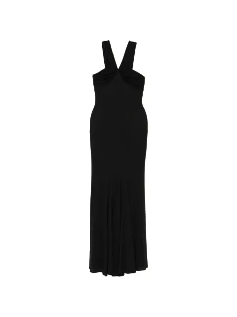 Herve L. Leroux vestido de fiesta con pinzas