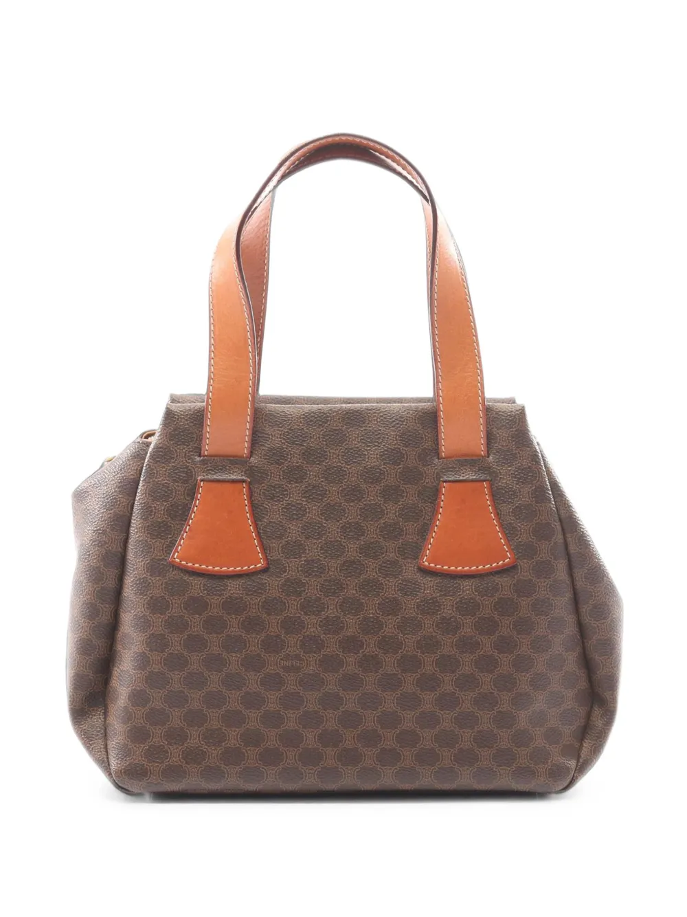 Celine Pre-Owned Borsa a mano in tela cerata con motivo Macadam 2012 - Marrone