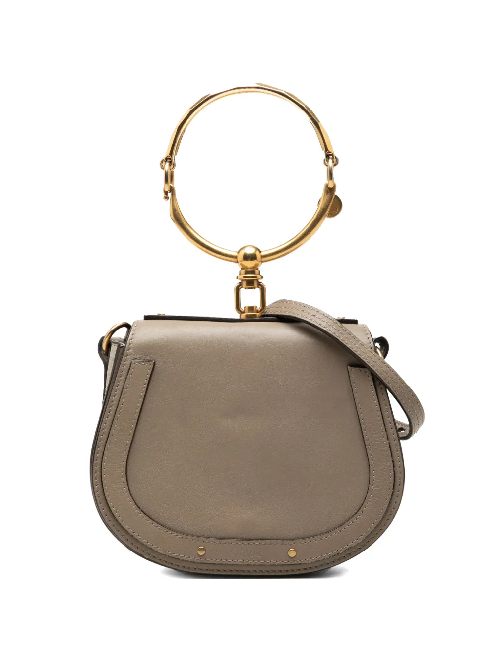 Chloé Pre-Owned 2018 Small Leather Nile Bracelet satchel - Marrone