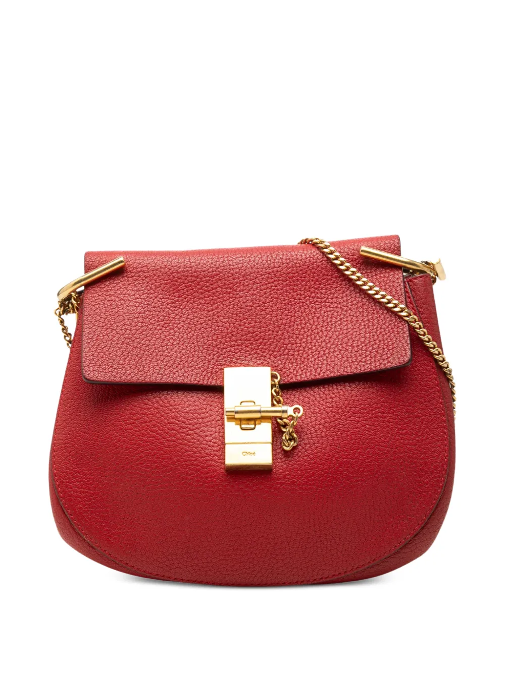 Chloé Pre-Owned 2016 Small Leather Drew crossbody bag - Rosso