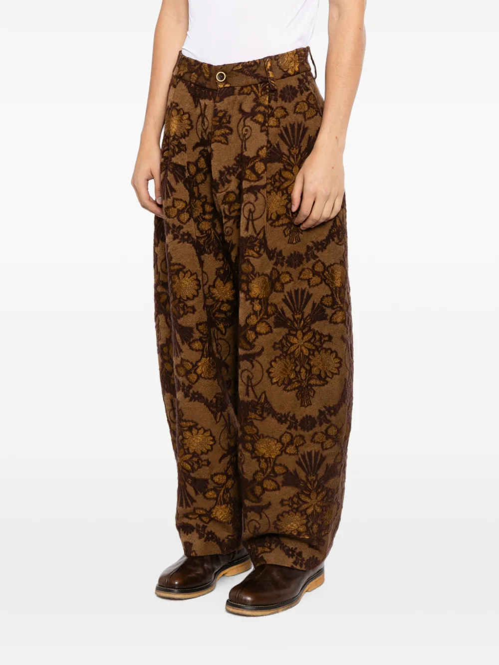 Uma Wang Patina broek Bruin