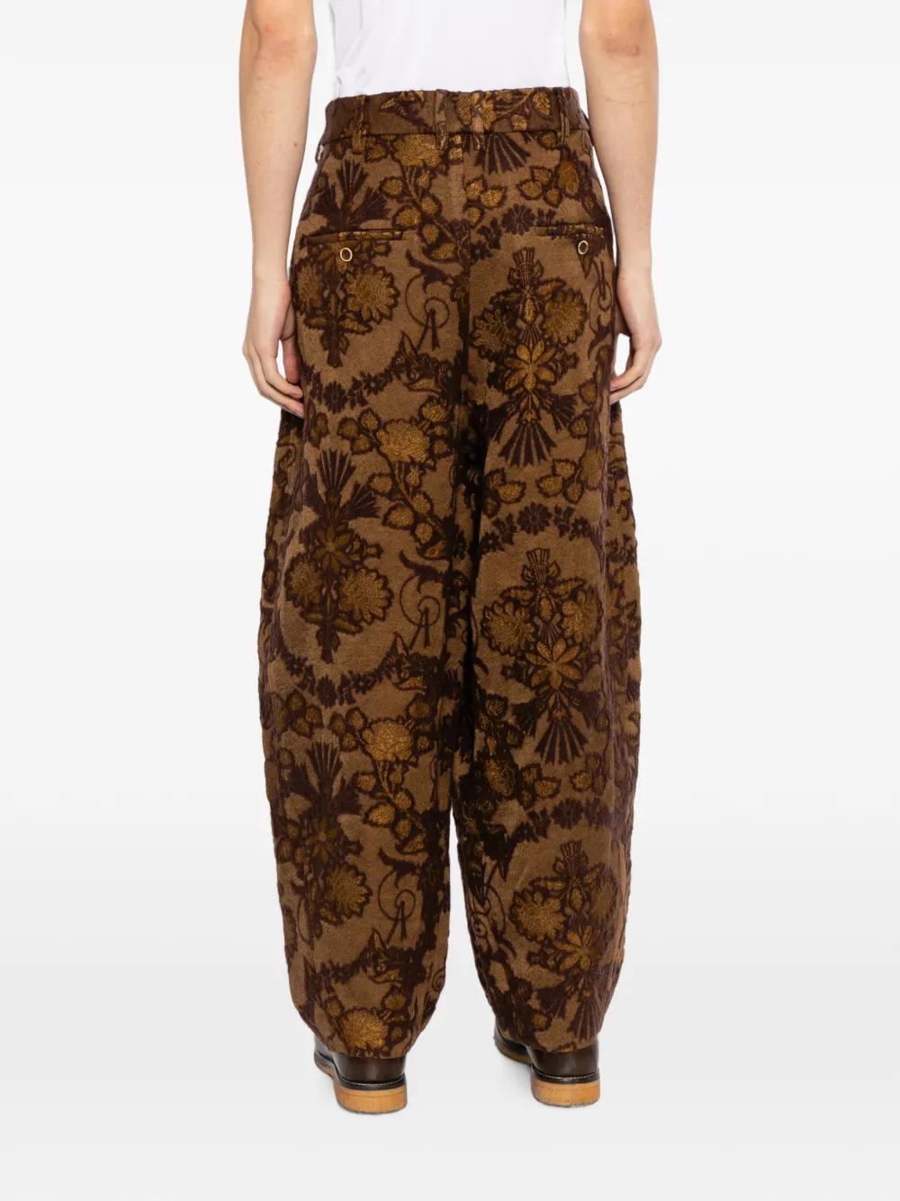 Uma Wang Patina broek Bruin