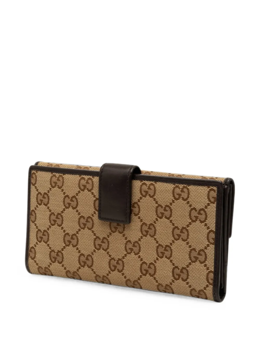 Gucci Pre-Owned 2000-2015 GG Canvas Wallet long wallets - Braun