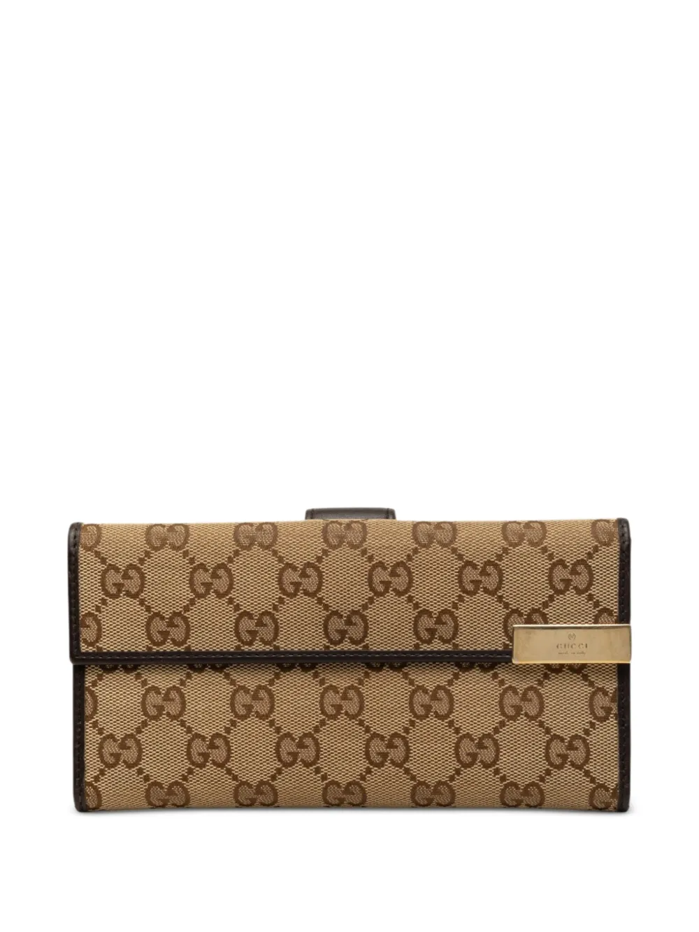 Gucci Pre-Owned 2000-2015 GG Canvas Wallet long wallets - Marrone