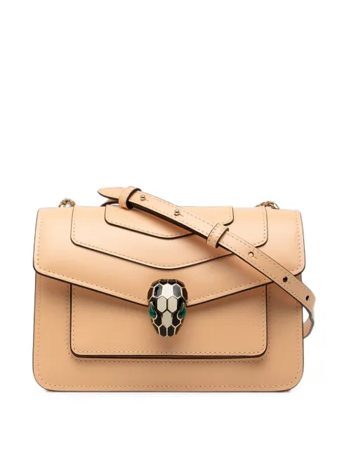 Bvlgari Pre-Owned bandolera Serpenti Forever pequeña de piel con cadena 2000-2026